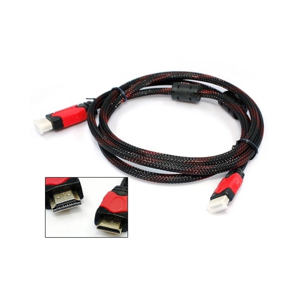 HDMI kabel s koncovou mini HDMI a standard HDMI 1,5m červený