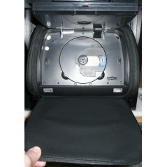 Opěrka hlavy - 7" LCD, DVD, Zip kryt, 480 x 234 7 palců, ČERNÁ