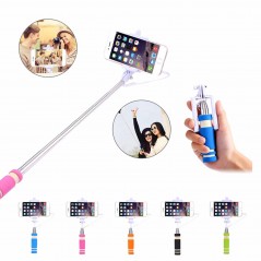 Selfie tyč na mobil, růžová