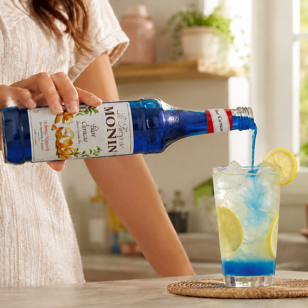 Sirup MONIN Curaçao Blue o objemu 700 ml