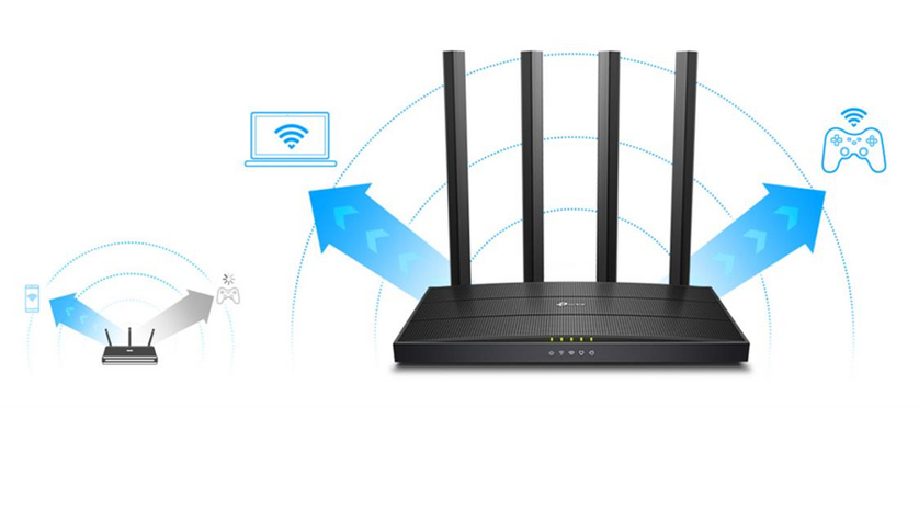 Směrování Wi-Fi signálu routeru TP-Link Archer A6